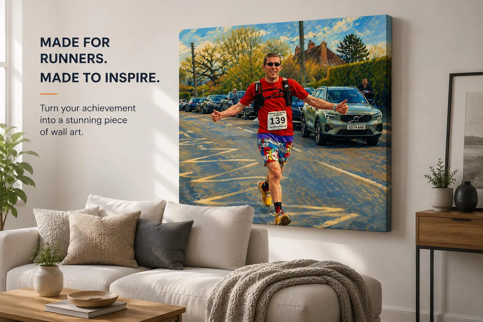 Personalised Running Photo Canvas – Unique Runner Gift - Image 7